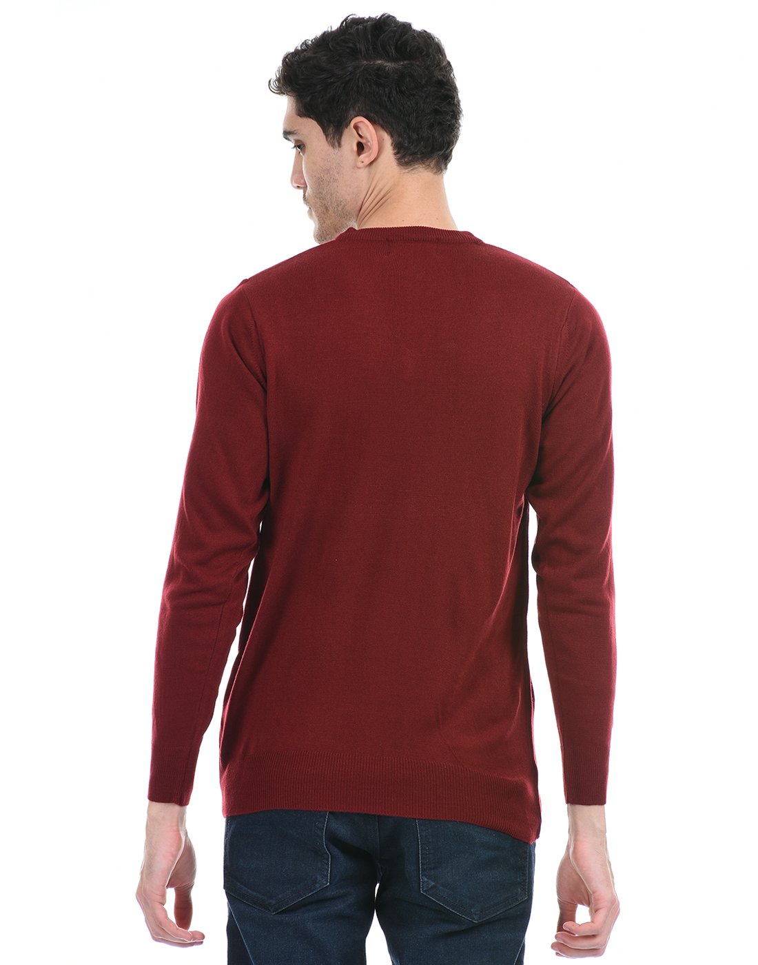 Cloak & Decker by Monte Carlo Men Maroon Pullover